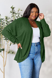 Basic Bae Full Size Ribbed Cocoon Cardigan Trandify deal