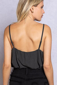 POL Lace Detail V-Neck Cami Trandify deal