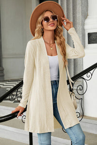 Open Front Long Sleeve Cardigan Trandify deal