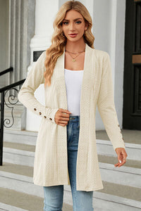 Open Front Long Sleeve Cardigan Trandify deal