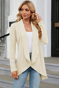 Open Front Long Sleeve Cardigan Trandify deal