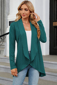 Open Front Long Sleeve Cardigan Trandify deal