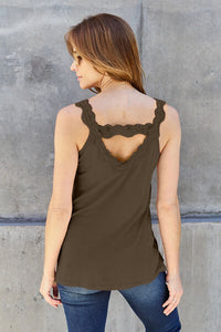 Basic Bae Full Size Lace Detail V-Neck Cutout Cami - Trandify Deal