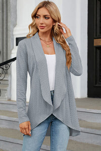 Open Front Long Sleeve Cardigan Trandify deal
