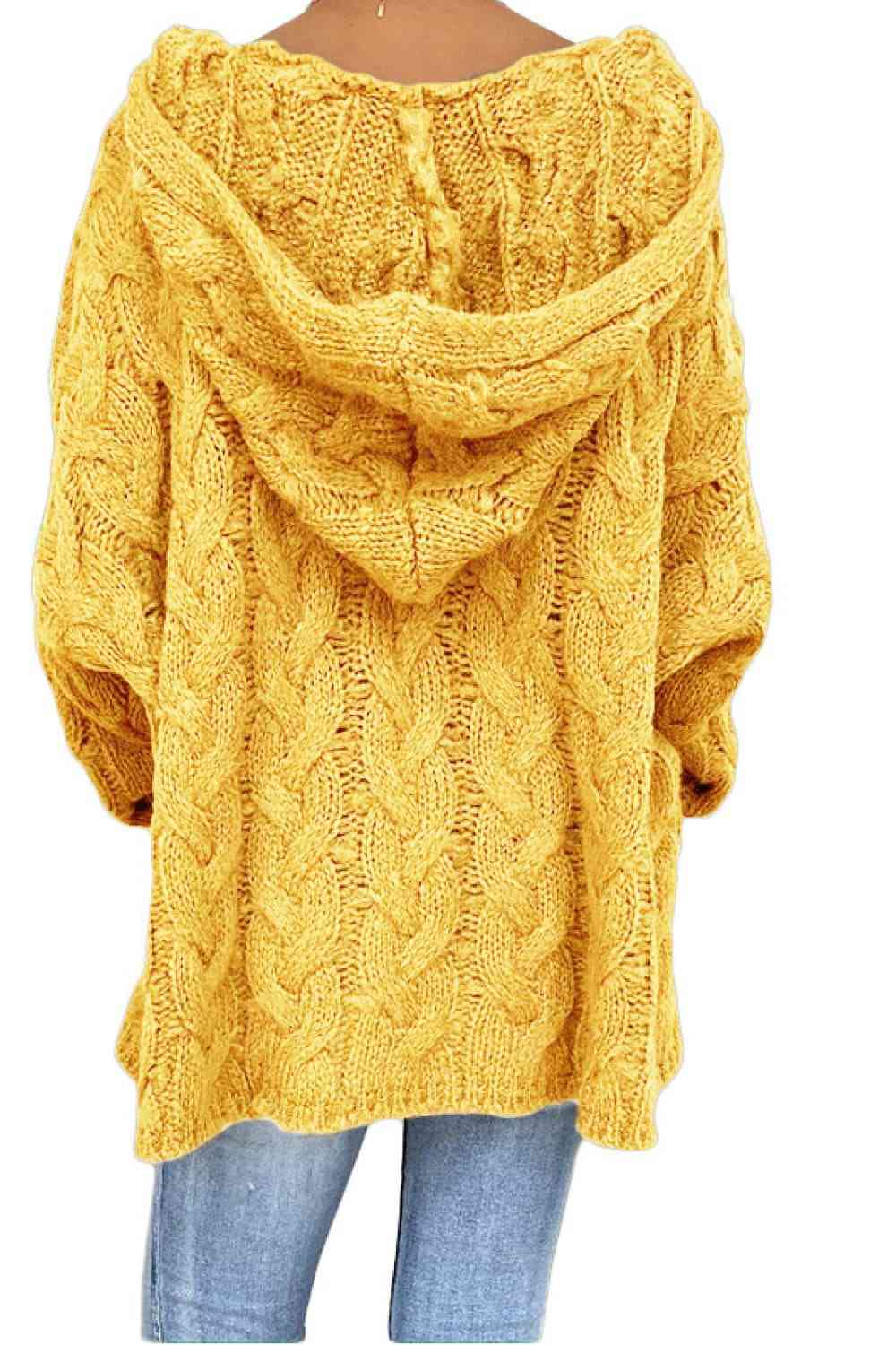 Cable-Knit Hooded Sweater Trandify deal