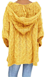 Cable-Knit Hooded Sweater Trandify deal