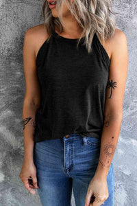 Curved Hem Grecian Tank Top - Trandify Deal