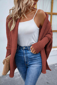 Open Front Long Sleeve Cardigan Trandify deal