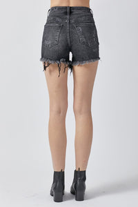 RISEN Raw Hem Denim Shorts with Pockets Trandify deal