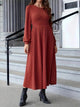 Women’s ribbed long sleeve sweater dress for fall winter | Cozy bodycon knit dress | Trendy casual outfit