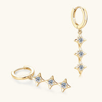 Moissanite 925 Sterling Silver Geometric Shape Earrings Trandify Deal