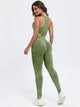 Scoop Neck Wide Strap Top and Pants Active Set Trandify Deal