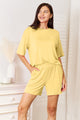 Basic Bae Bamboo Full Size Round Neck Drop Shoulder T-Shirt and Shorts Set Trandify deal