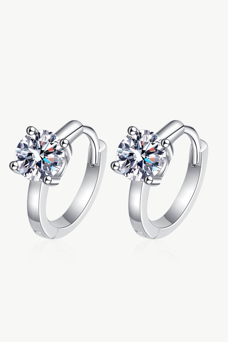 Moissanite Huggie Earrings Trandify Deal