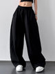 Women's Oversized Wide Leg Casual Pants – High Waisted Loose Fit Lounge Trousers – Trendy Plus Size Boho Streetwear