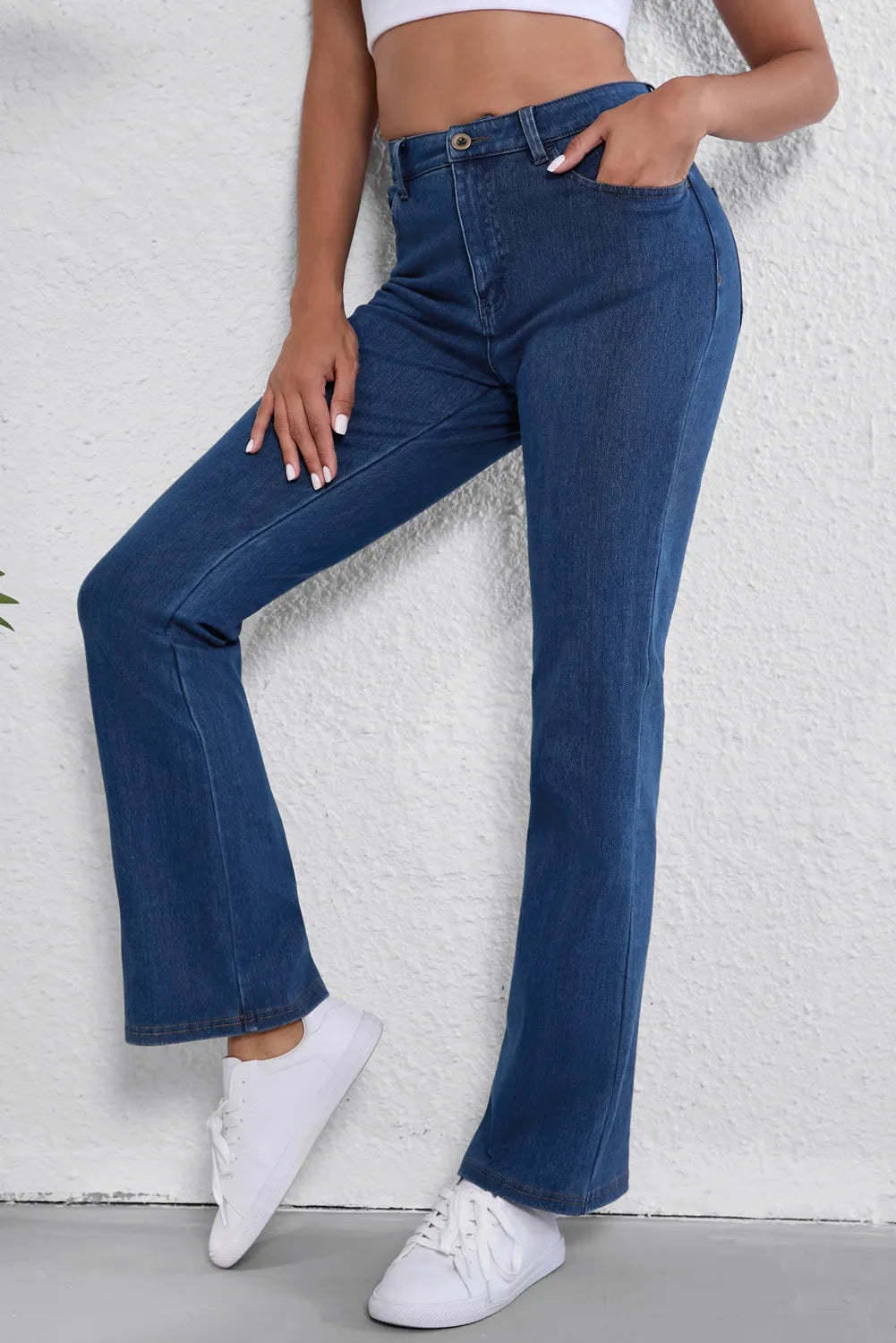Straight Jeans with Pockets Trandify Deal