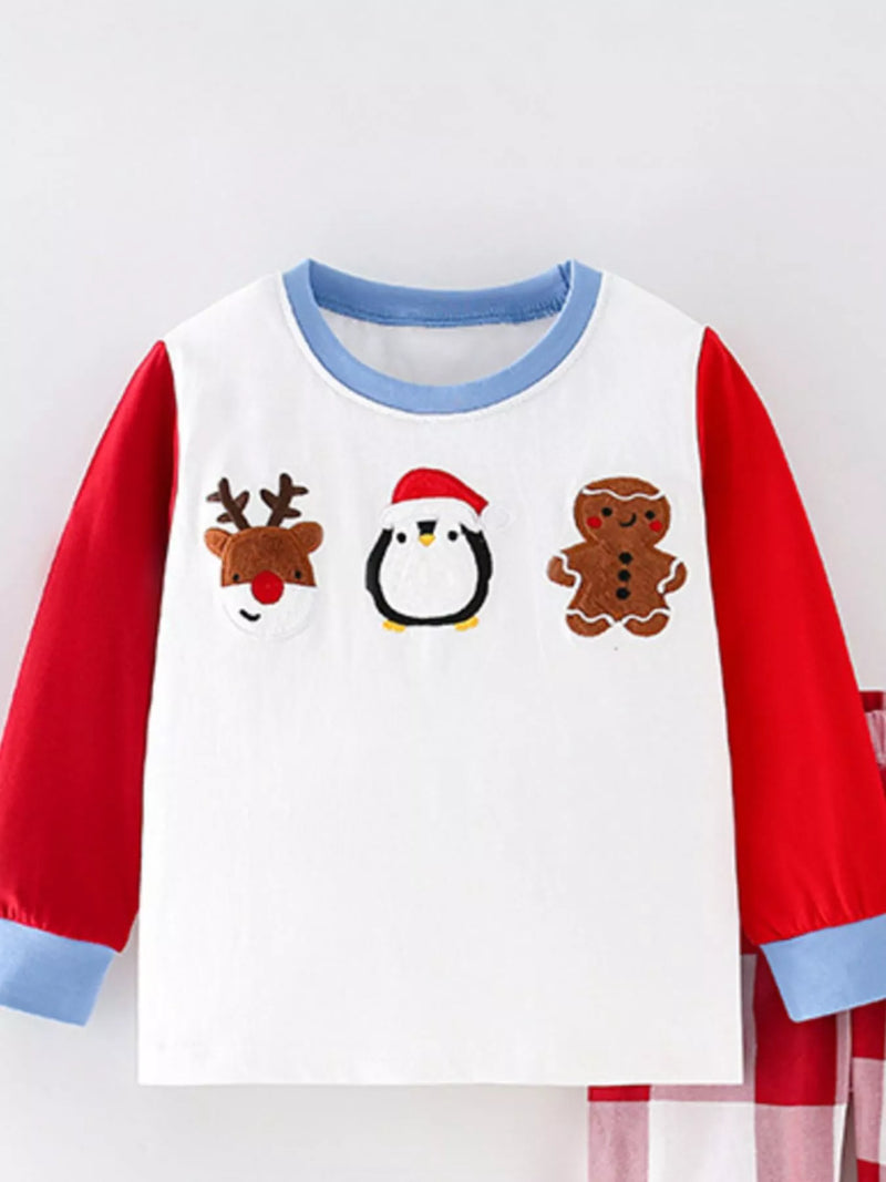 Kids Christmas Pajamas Set - Character Long Sleeve & Pants