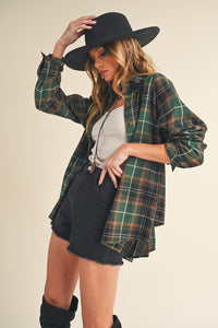 Soft Flannel Shirt for Women – Casual Plaid Fall Fashion