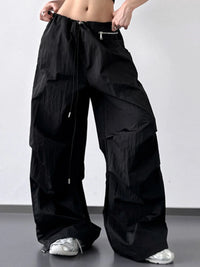 Trendy Streetwear Cargo Pants for Women – Comfort Fit & Adjustable Waist