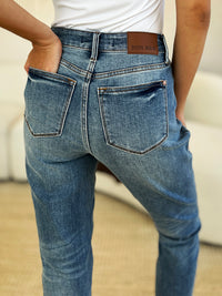 Judy Blue Full Size Mid Rise Rigid Magic Release Hem Jeans - Trandify Deal