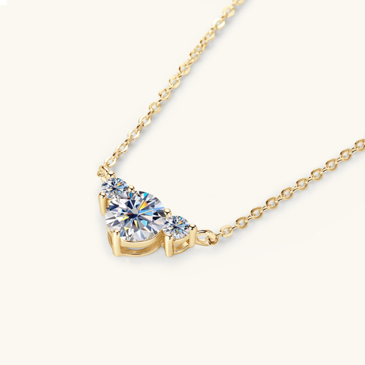1.2 Carat Moissanite 925 Sterling Silver Necklace Trandify Deal