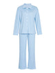 Collared Neck Long Sleeve Top and Drawstring Pants Set Trandify Deal