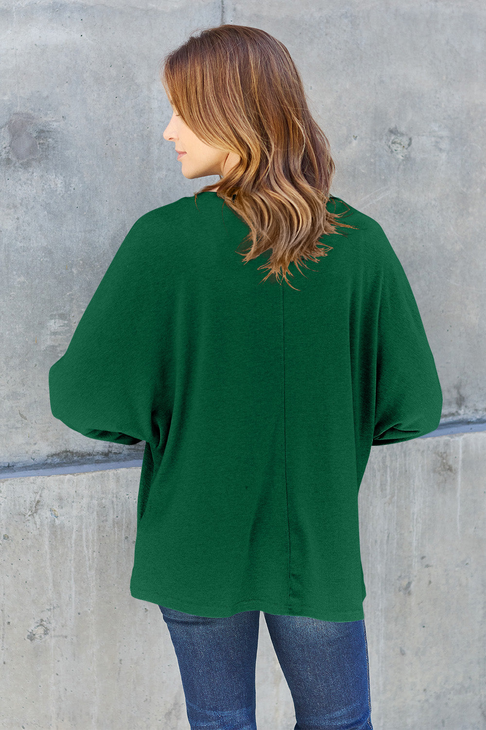 Double Take Full Size Round Neck Long Sleeve T-Shirt Trandify Deal