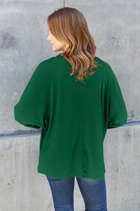 Double Take Full Size Round Neck Long Sleeve T-Shirt Trandify Deal