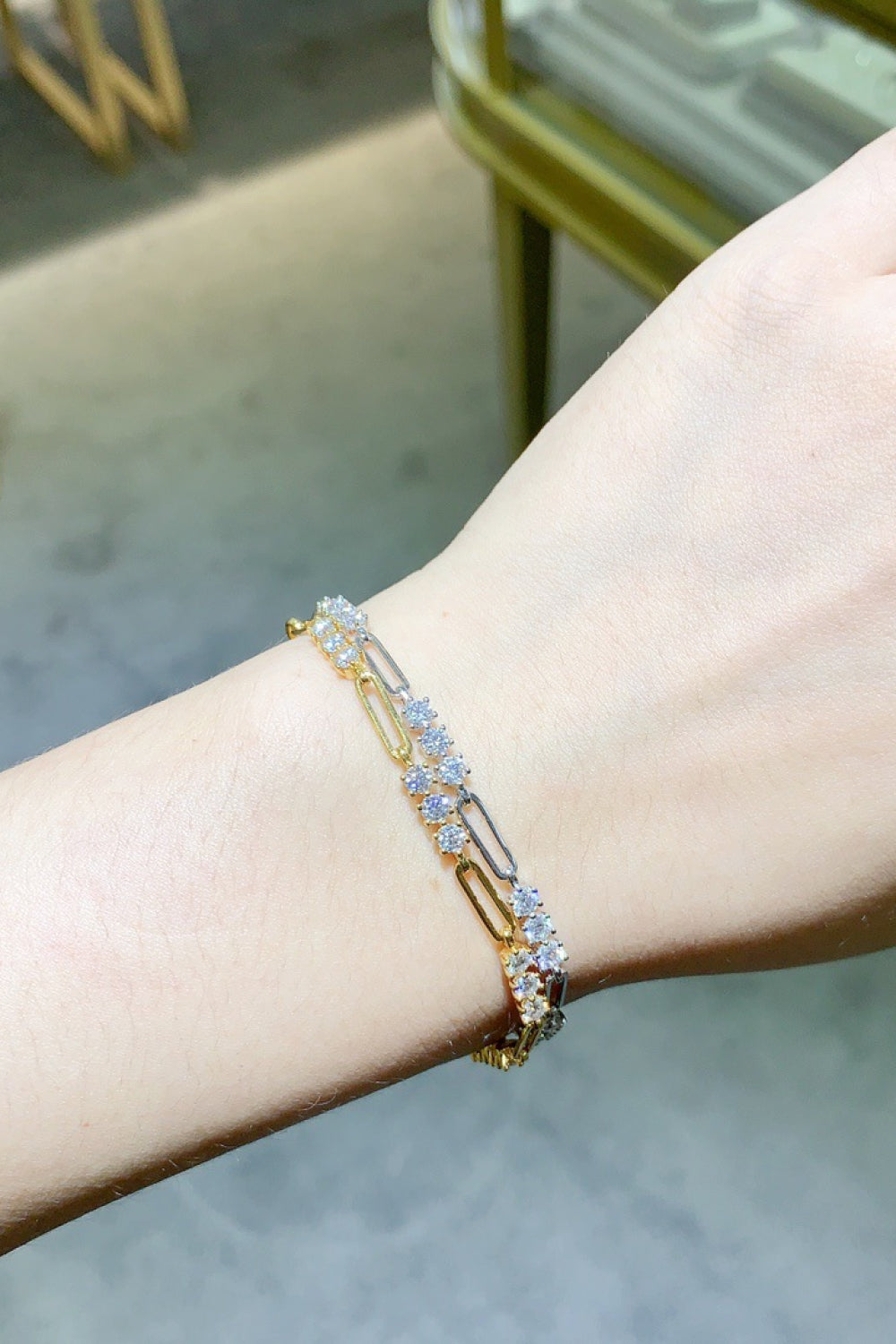 1.8 Carat Moissanite 925 Sterling Silver Bracelet Trandify Deal