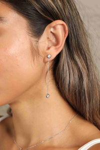 Adored Moissanite Chain Earrings Trandify Deal
