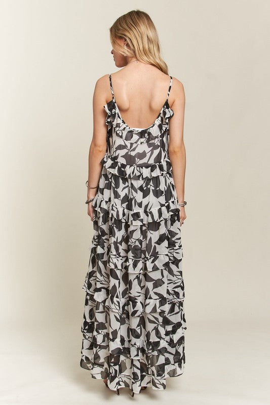 ADORA Ruffled Tiered Scoop Neck Cami Dress Trandify Deal