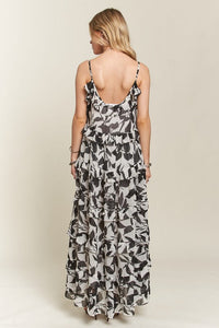 ADORA Ruffled Tiered Scoop Neck Cami Dress Trandify Deal