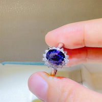 2 Carat 925 Sterling Silver Oval Moissanite Ring Trandify Deal