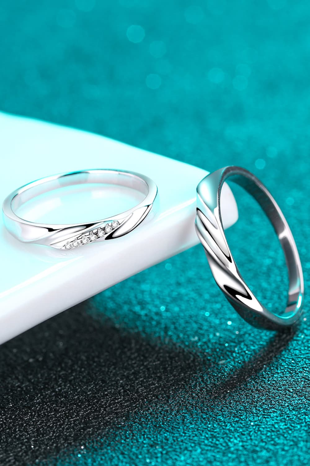 Minimalist 925 Sterling Silver Rhodium-Plated Ring Trandify Deal