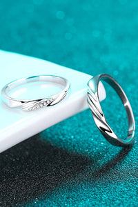 Minimalist 925 Sterling Silver Rhodium-Plated Ring Trandify Deal