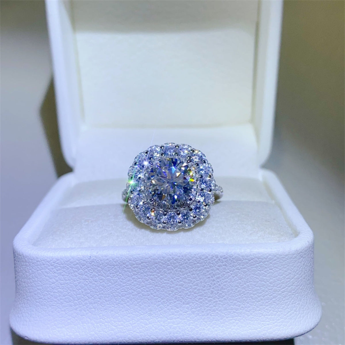 2 Carat Moissanite 925 Sterling Silver Ring Trandify Deal