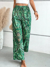 Printed Wide Leg Pants Trandify deal