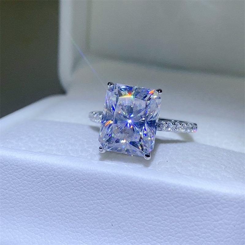 5 Carat Moissanite Zircon 925 Sterling Silver Ring Trandify Deal