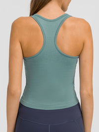 Millennia Round Neck Racerback Active Tank Trandify Deal