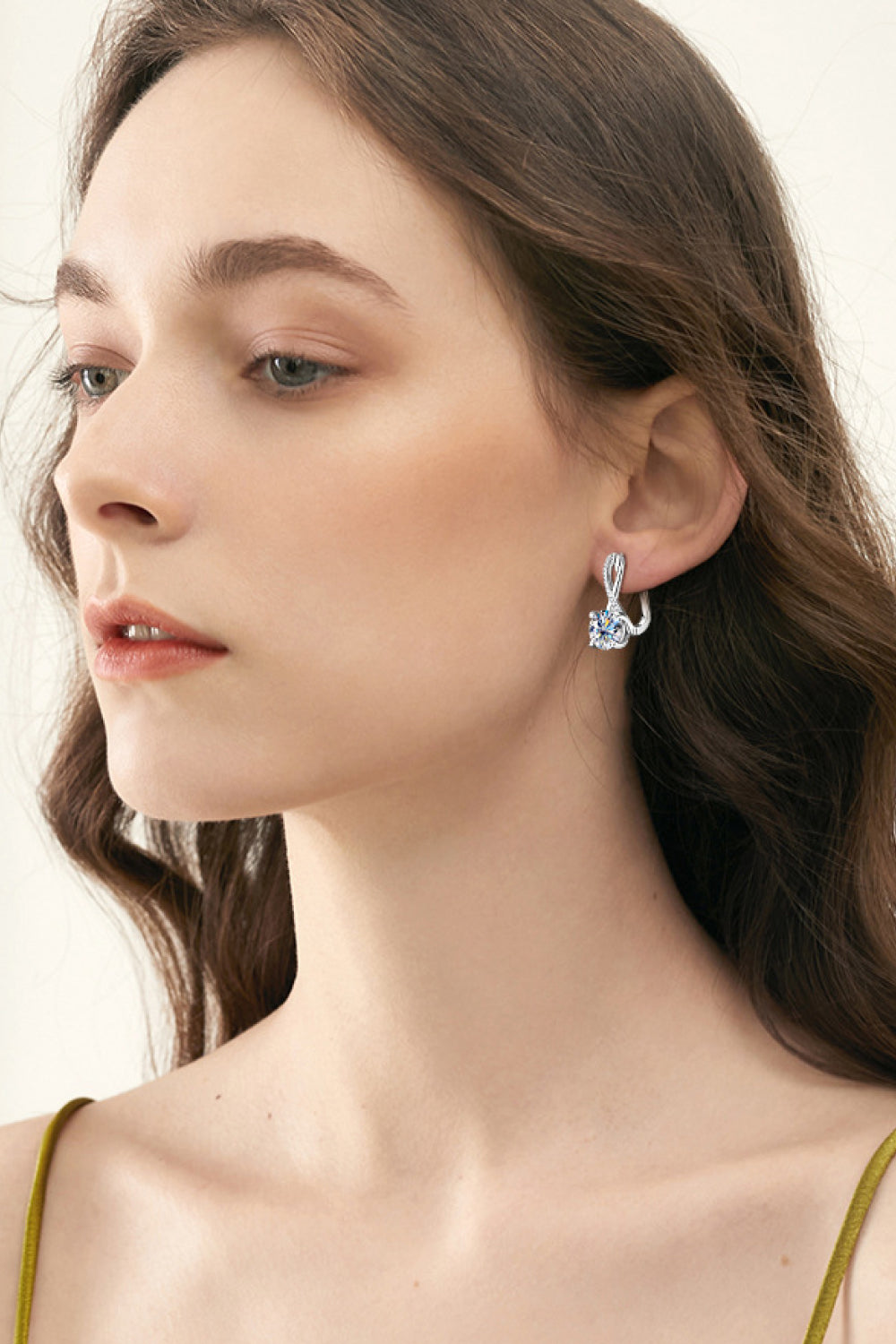 4 Carat Moissanite 925 Sterling Silver Earrings Trandify Deal