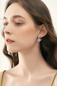 4 Carat Moissanite 925 Sterling Silver Earrings Trandify Deal