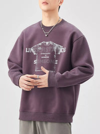 Men's Plus Size Oversized Crewneck Sweatshirt