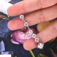 4 Carat Moissanite 925 Sterling Silver Earrings Trandify deal