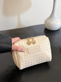PU Leather Woven Clutch Trandify Deal
