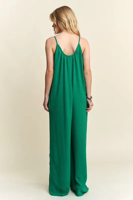 Comfy Wide Leg Jumpsuit for Women – Breathable & Stylish