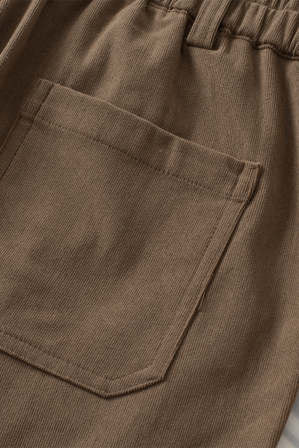 Half Elastic Waist Straight Pants Trandify Deal