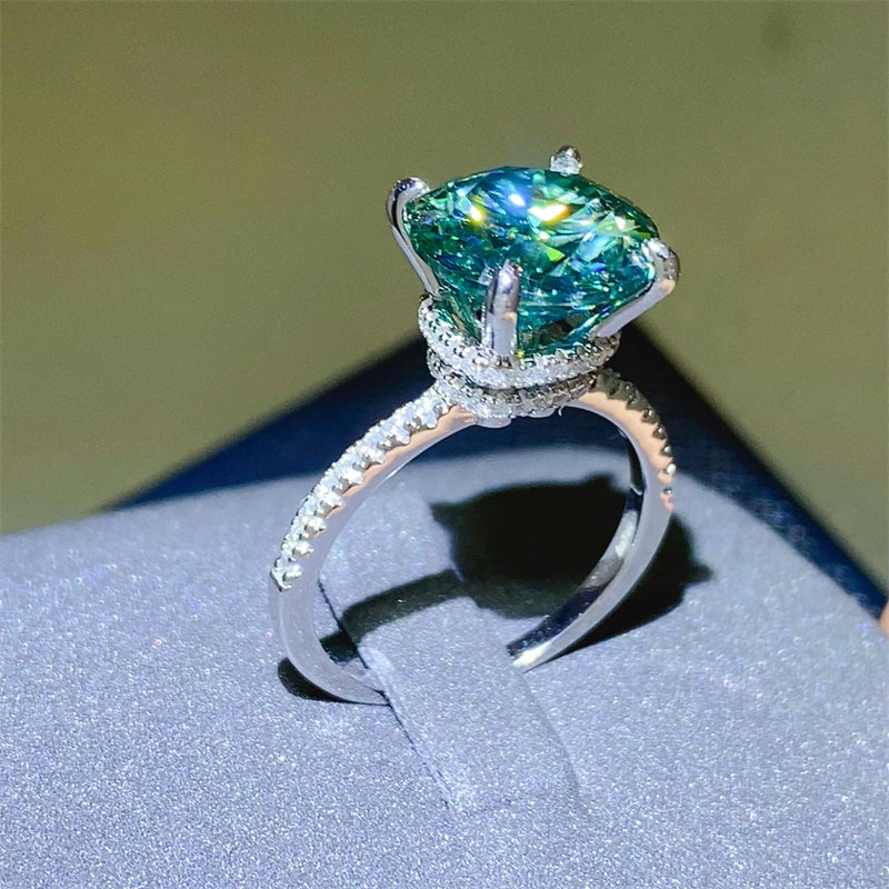 5 Carat Moissanite Zircon 925 Sterling Silver Ring Trandify Deal
