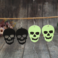 2 Piece PU Leather Skull Dangle Earrings Trandify Deal