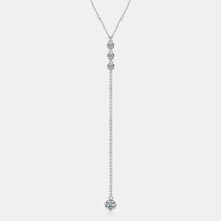 1.3 Carat Moissanite 925 Sterling Silver Drop Necklace Trandify deal
