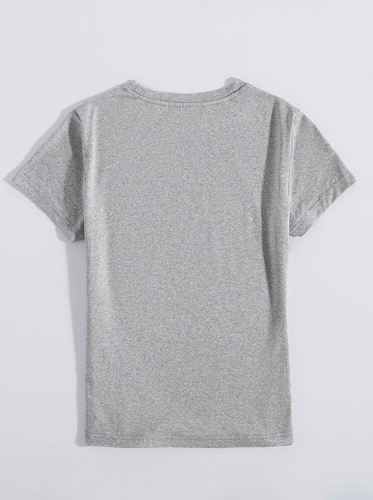 Letter Graphic Round Neck Short Sleeve T-Shirt Trandify deal